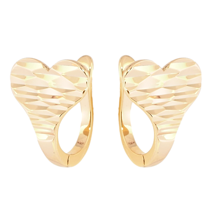 Серьги Xuping Позолота 18K английский замок Сердечки фото №9