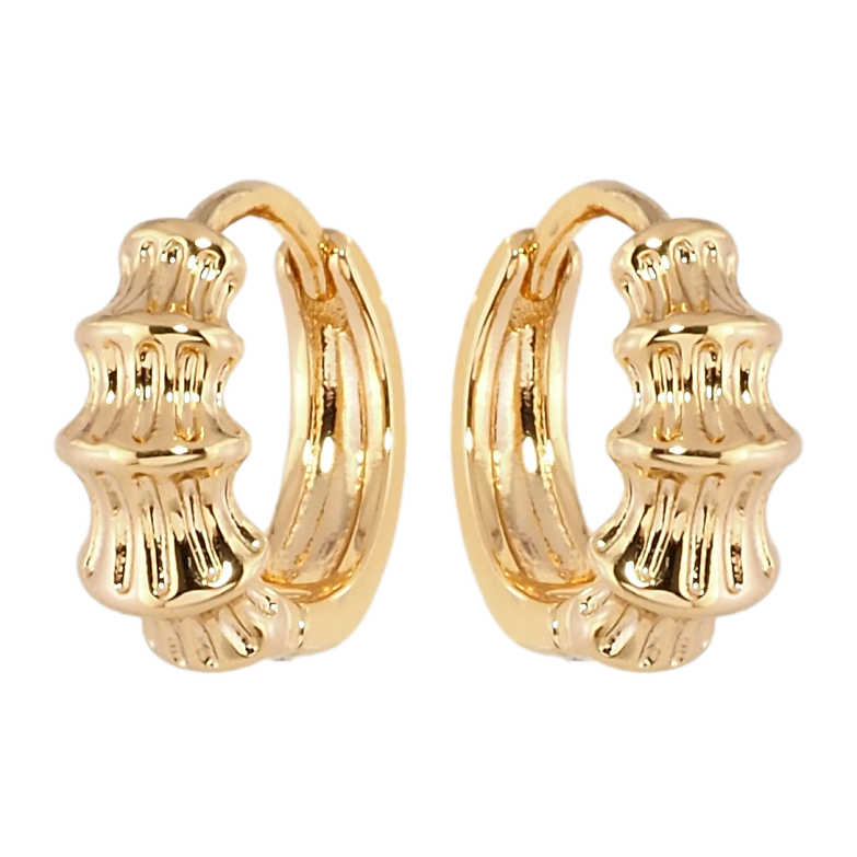Серьги Xuping Позолота 18K колечки Декоративные фото №1