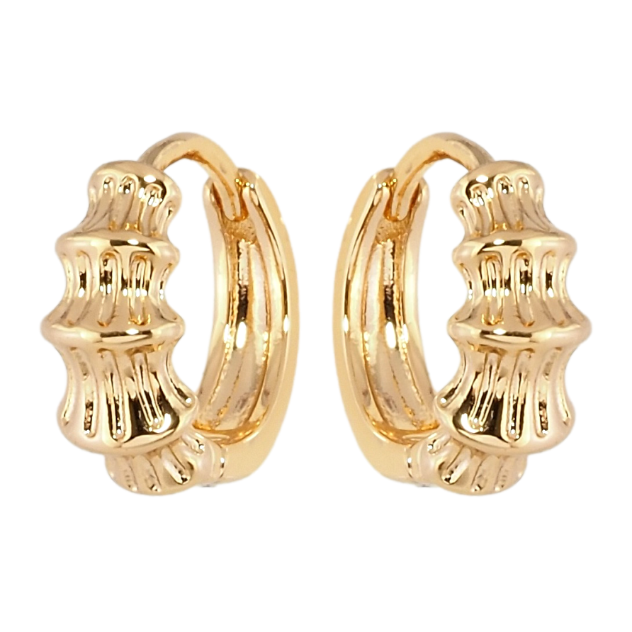 Сережки Xuping Позолота 18K колечка Декоративні фото №1 Сережки Xuping Позолота 18K колечка Декоративні фото №1