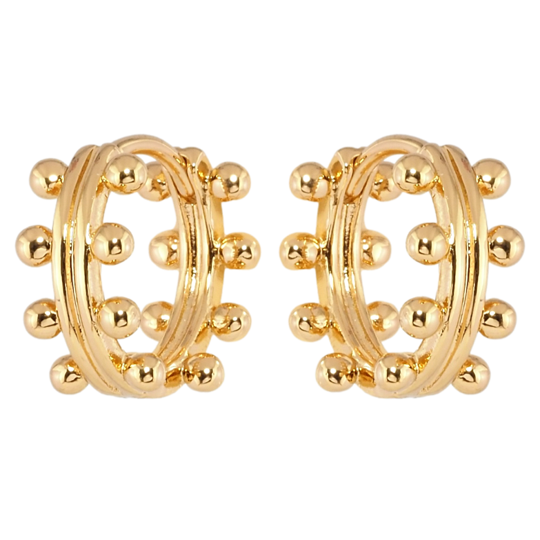 Серьги Xuping Позолота 18K колечки Декоративные фото №2 Серьги Xuping Позолота 18K колечки Декоративные фото №2