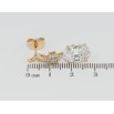 Сережки Xuping Позолота 18K пусети Елегантні підвіски з фіанітом фото №2