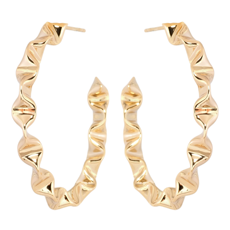 Сережки Xuping Позолота 18K пусети Фігурні дуги фото №2