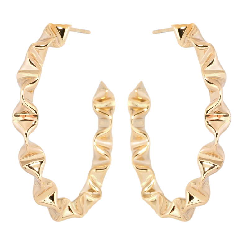 Сережки Xuping Позолота 18K пусети Фігурні дуги фото №6