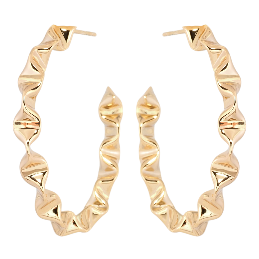 Сережки Xuping Позолота 18K пусети Фігурні дуги фото №1