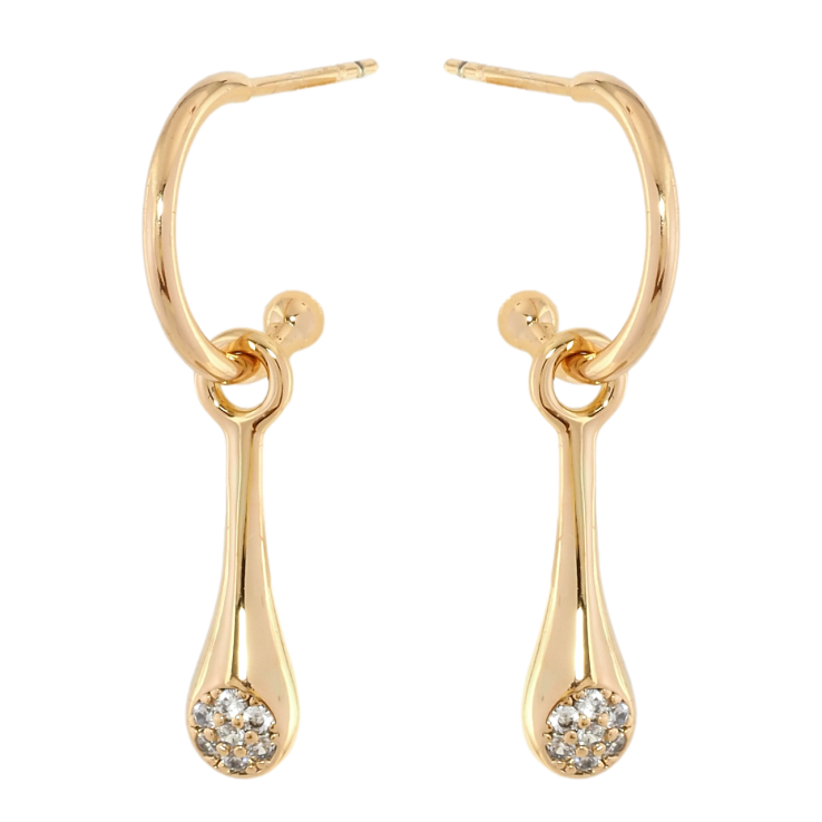 Серьги Xuping Позолота 18K пусеты Декоративные подвески на дужках 2 в 1 фото №9