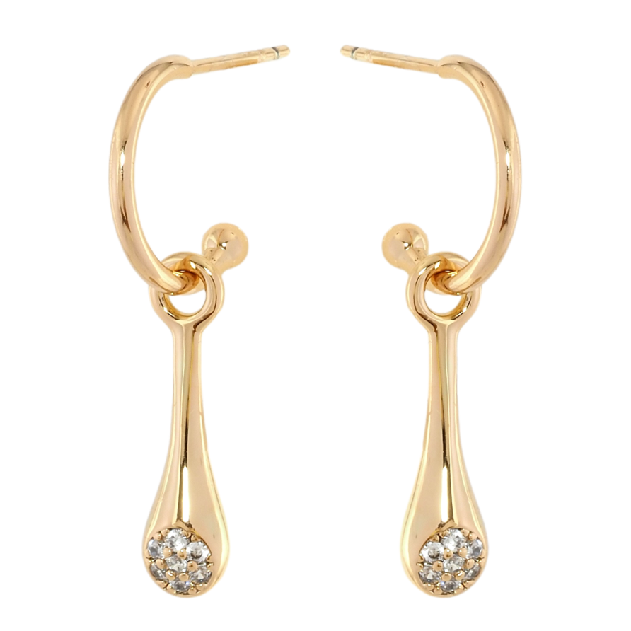 Серьги Xuping Позолота 18K пусеты Декоративные подвески на дужках 2 в 1 фото №1