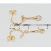 Серьги Xuping Позолота 18K пусеты Декоративные подвески на дужках 2 в 1 фото №2