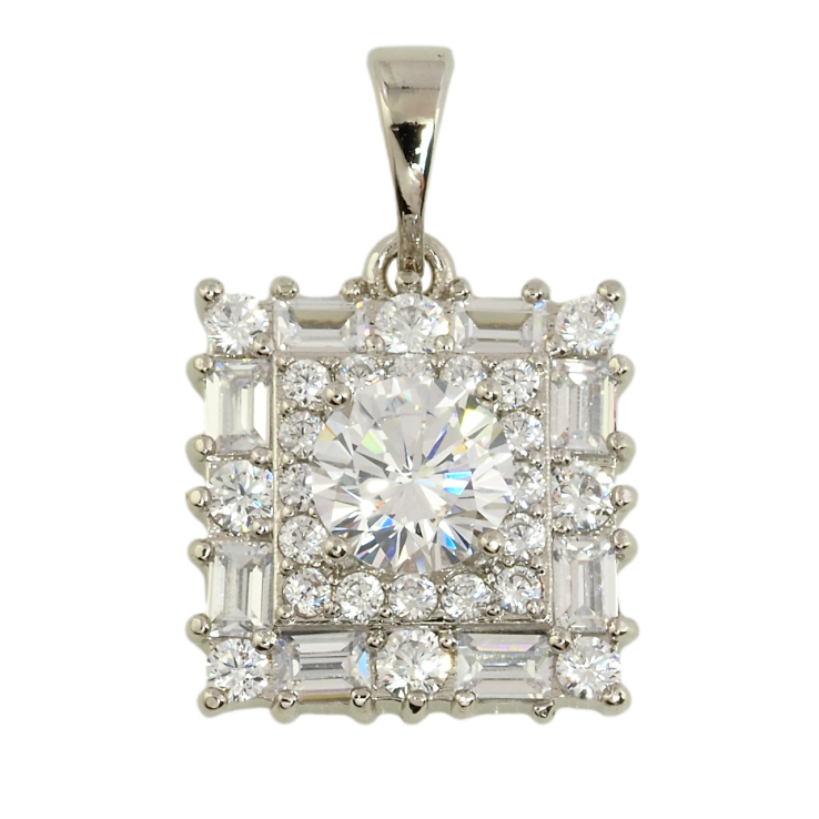 Кулон Xuping Родій Інкрустація цирконієм для ланцюжка до 5мм фото №4