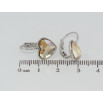 Сережки Xuping колір Родій з кристалами Swarovski французький замок Кристальне серце Topaz на дужці фото №2 Сережки Xuping колір Родій з кристалами Swarovski французький замок Кристальне серце Topaz на дужці фото №2