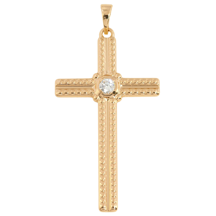Кулон Xuping Позолота 18K Крест с цирконием для цепочки до 5мм фото №14 Кулон Xuping Позолота 18K Крест с цирконием для цепочки до 5мм фото №14