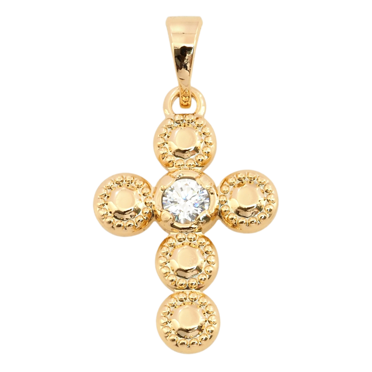 Кулон Xuping Позолота 18K Крест с цирконием для цепочки до 5мм фото №18 Кулон Xuping Позолота 18K Крест с цирконием для цепочки до 5мм фото №18