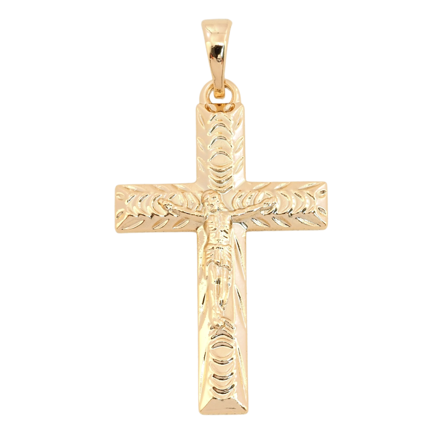 Кулон Xuping Позолота 18K Крест с Распятием для цепочки до 5мм фото №1 Кулон Xuping Позолота 18K Крест с Распятием для цепочки до 5мм фото №1