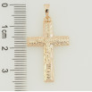 Кулон Xuping Позолота 18K Крест с Распятием для цепочки до 5мм фото №2 Кулон Xuping Позолота 18K Крест с Распятием для цепочки до 5мм фото №2