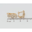 Серьги Xuping Позолота 18K английский замок Узор с инкрустацией цирконием фото №2