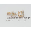 Сережки Xuping Позолота 18K англійський замок Інкрустація цирконієм фото №2