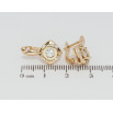 Серьги Xuping Позолота 18K английский замок Ромбы с цирконием фото №2 Серьги Xuping Позолота 18K английский замок Ромбы с цирконием фото №2