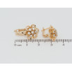 Серьги Xuping Позолота 18K английский замок Цветочки с цирконием фото №2