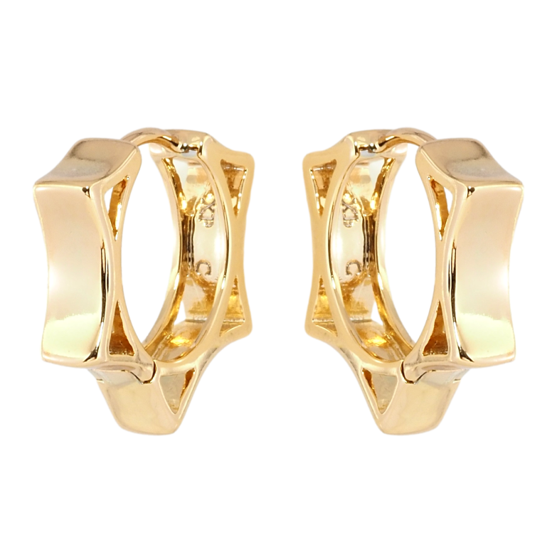 Сережки Xuping Позолота 18K колечка Фігурні фото №2