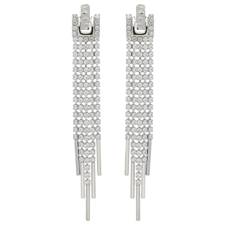 Серьги Xuping Родий пусеты Кристальные подвески фото №15 Серьги Xuping Родий пусеты Кристальные подвески фото №15