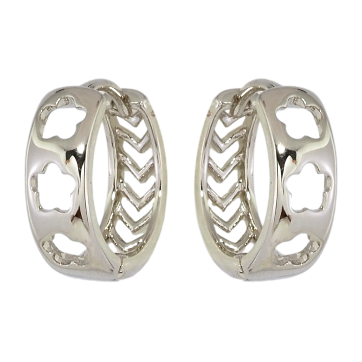 Серьги Xuping Родий колечки Цветочный узор фото №22 Серьги Xuping Родий колечки Цветочный узор фото №22