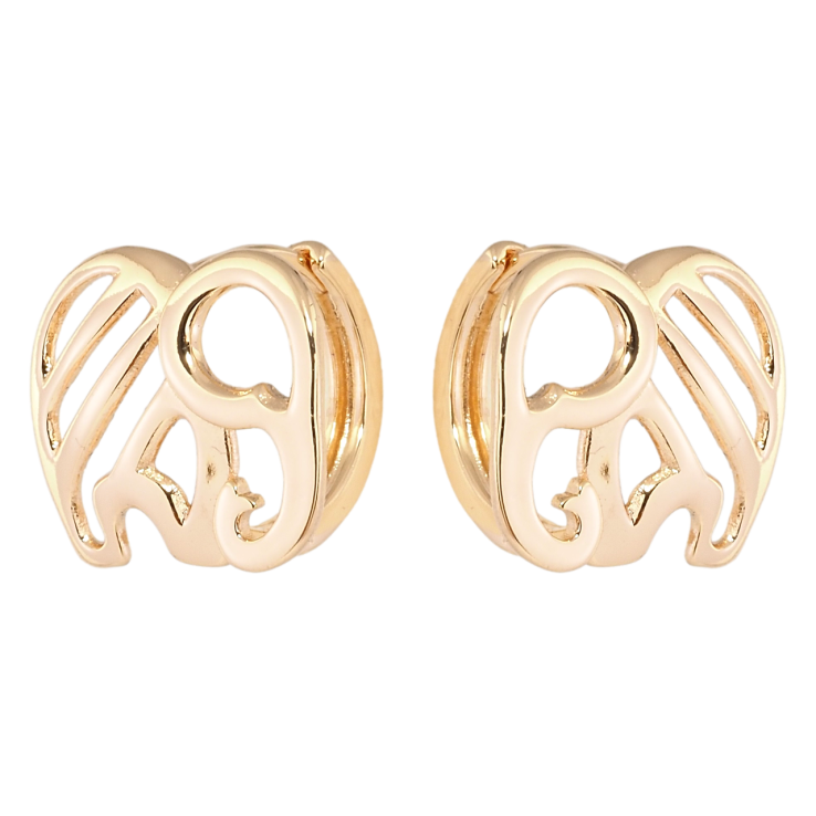 Серьги Xuping Позолота 18K колечки Слоны фото №22