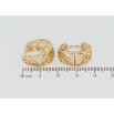 Сережки Xuping Позолота 18K колечка Фігурний різьблений орнамент фото №2