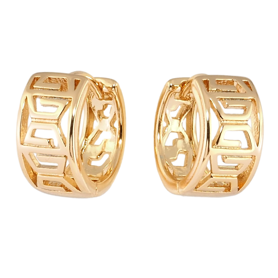 Сережки Xuping Позолота 18K колечка Різний орнамент фото №1