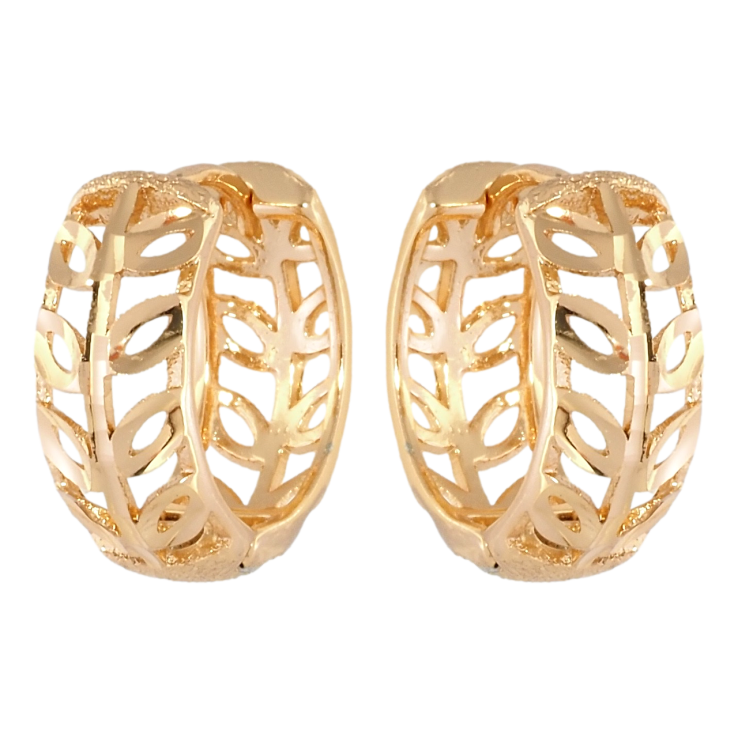 Сережки Xuping Позолота 18K колечка Різні гілочки фото №3 Сережки Xuping Позолота 18K колечка Різні гілочки фото №3