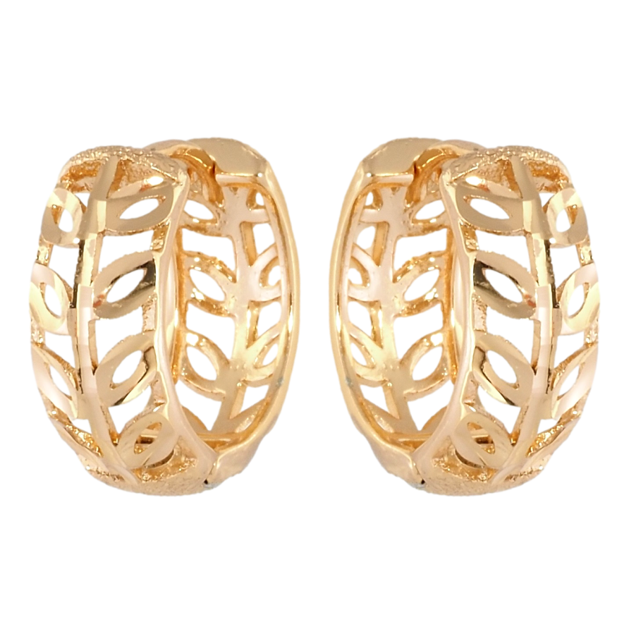 Сережки Xuping Позолота 18K колечка Різні гілочки фото №1