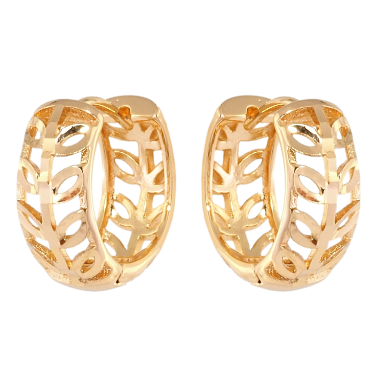Сережки Xuping Позолота 18K колечка Декоративний орнамент гілочки насічками фото №24 Сережки Xuping Позолота 18K колечка Декоративний орнамент гілочки насічками фото №24