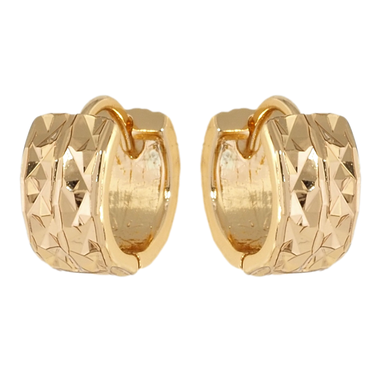 Сережки Xuping Позолота 18K колечка Декоративний орнамент фото №1 Сережки Xuping Позолота 18K колечка Декоративний орнамент фото №1