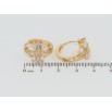 Серьги Xuping Позолота 18K колечки Лучистость фото №2