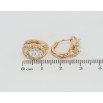 Серьги Xuping Позолота 18K колечки Мистерия с кристаллами фото №2