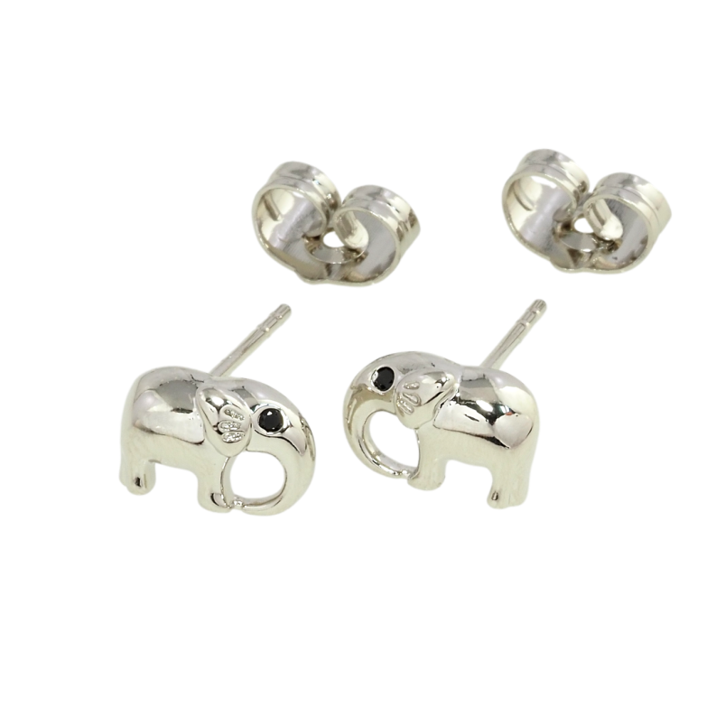 Сережки дитячі Xuping Родій пусети Слоники фото №3 Сережки дитячі Xuping Родій пусети Слоники фото №3