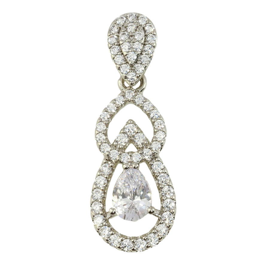 Кулон Xuping Родий Инкрустация цирконием для цепочки до 4мм фото №1 Кулон Xuping Родий Инкрустация цирконием для цепочки до 4мм фото №1