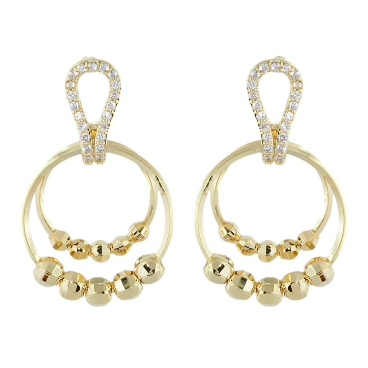 Сережки Xuping QQMM Позолота 14K пусети Декоративні колечка з цирконієм фото №12 Сережки Xuping QQMM Позолота 14K пусети Декоративні колечка з цирконієм фото №12