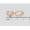 Серьги Xuping M&L Цвет 18K колечки Декоративный узор с цирконием фото №2