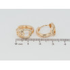Серьги Xuping M&L Цвет 18K колечки Декоративный узор с цирконием фото №2