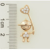 Кулон Xuping Позолота 18K Мальчик с сердечком для цепочки до 2мм фото №2