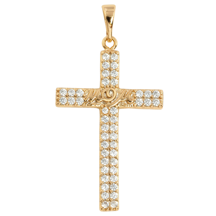 Кулон Xuping Позолота 18K Крест с цирконием и надписью Мама для цепочки до 5мм фото №25 Кулон Xuping Позолота 18K Крест с цирконием и надписью Мама для цепочки до 5мм фото №25