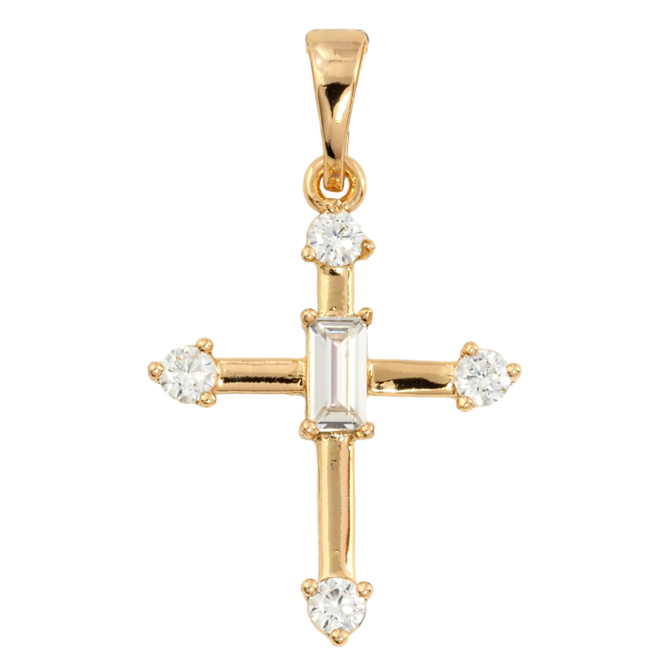 Кулон Xuping Позолота 18K Крест с цирконием для цепочки до 5мм фото №17 Кулон Xuping Позолота 18K Крест с цирконием для цепочки до 5мм фото №17