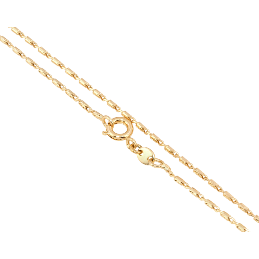 Цепочка Xuping Позолота 18K Плетение Улитка длина 50см х 1мм фото №1 Цепочка Xuping Позолота 18K Плетение Улитка длина 50см х 1мм фото №1