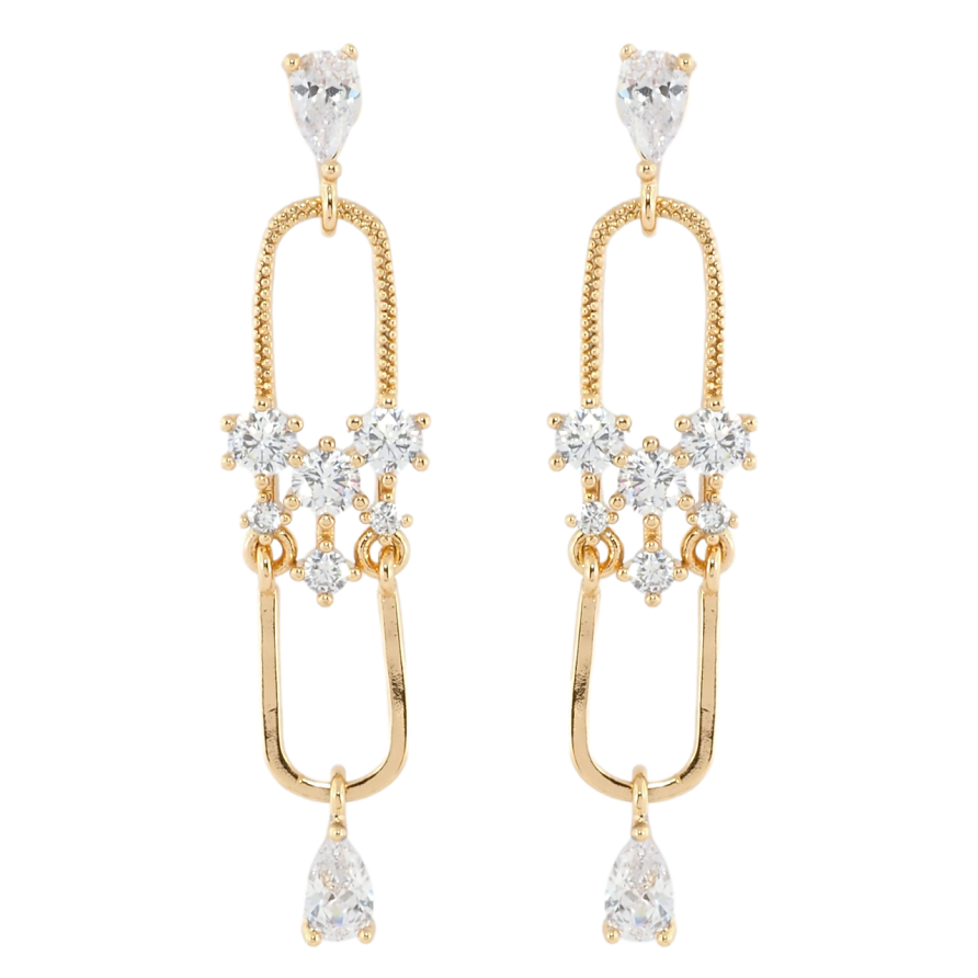 Сережки Xuping Позолота 18K пусети Декоративні підвіски з кристальним орнаментом фото №1 Сережки Xuping Позолота 18K пусети Декоративні підвіски з кристальним орнаментом фото №1