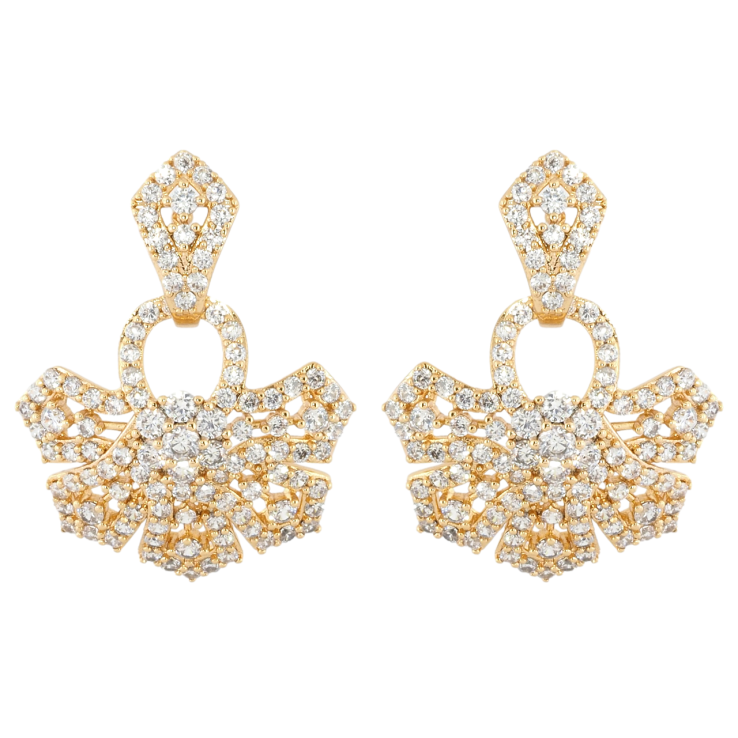 Серьги Xuping Позолота 18K пусеты Барокко фото №4