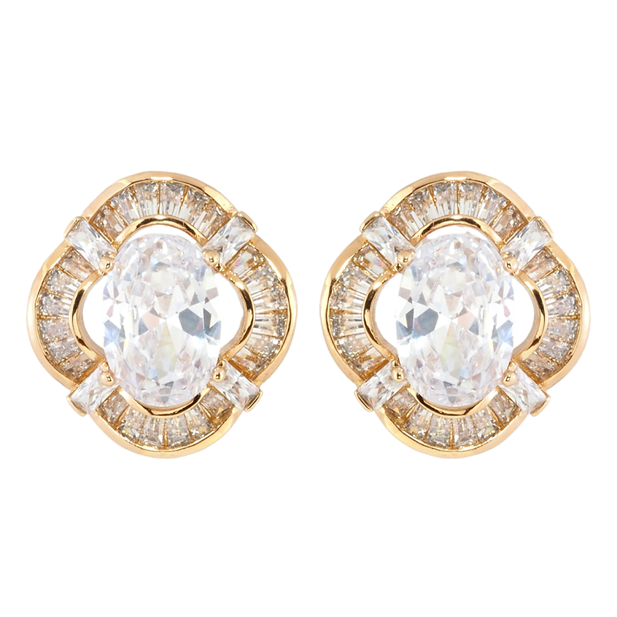 Сережки Xuping Позолота 18K пусети Шик фото №1 Сережки Xuping Позолота 18K пусети Шик фото №1