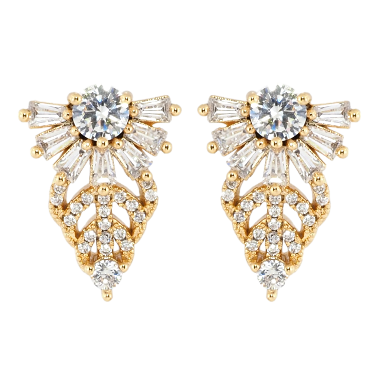 Серьги Xuping Позолота 18K пусеты Живописность фото №18