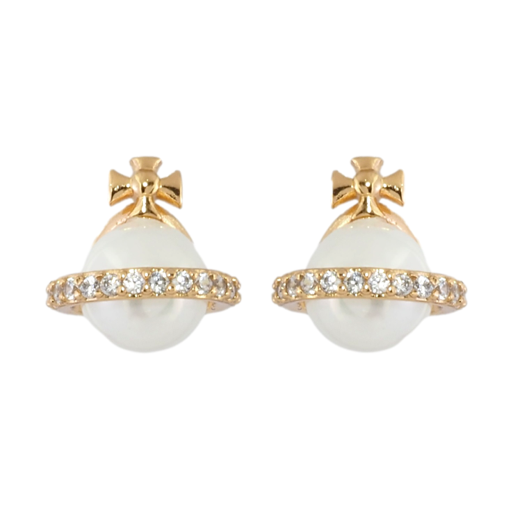 Сережки Xuping Позолота 18K пусети Декоративні перлини фото №6 Сережки Xuping Позолота 18K пусети Декоративні перлини фото №6