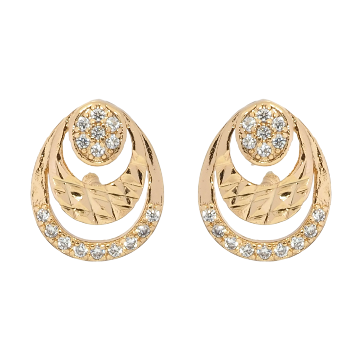 Сережки Xuping Позолота 18K пусети Єдинство фото №8