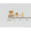 Сережки дитячі Xuping Позолота 18K пусети Чоловічки з цирконієм фото №2