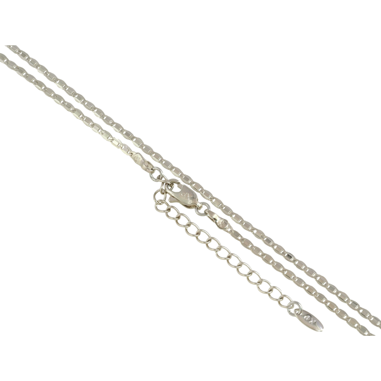 Цепочка Xuping Родий Плетение Морская цепь длина с доп. цепочкой 45-50см х 2мм фото №1